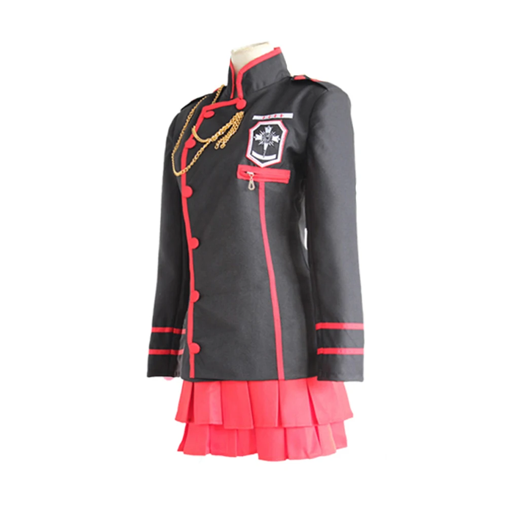 

Anime D.Gray-man Linali Lenalee Lee Allen Walker Cosplay Costume Black School Uniform Qutfit Suit Full Set Halloween Outfit