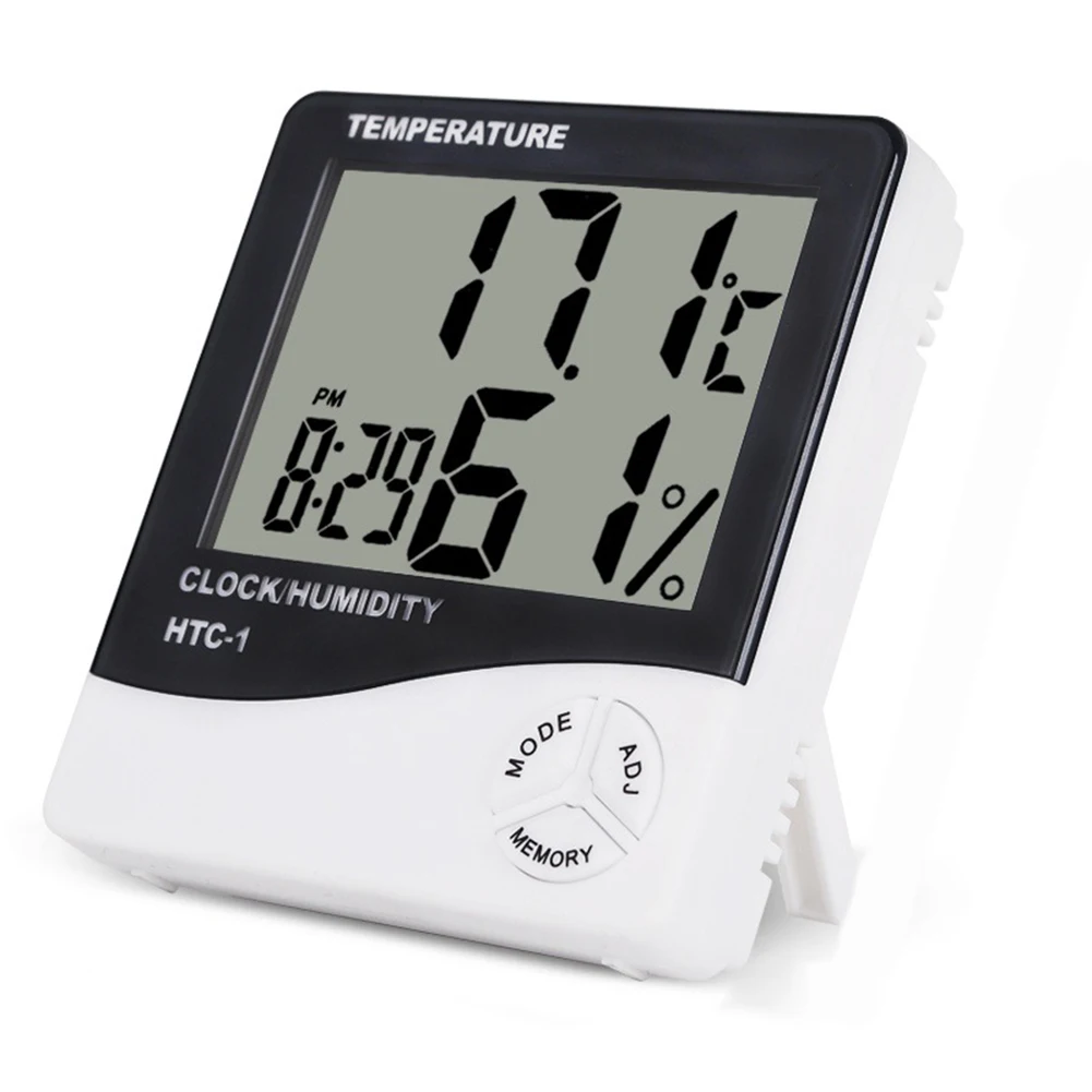 LCD Electronic Digital Temperature Humidity Meter Indoor Outdoor Thermometer Hygrometer Weather Station Clock New
LCD Electronic Digital Temperature Humidity Meter Indoor Outdoor Thermometer Hygrometer Weather Station Clock New