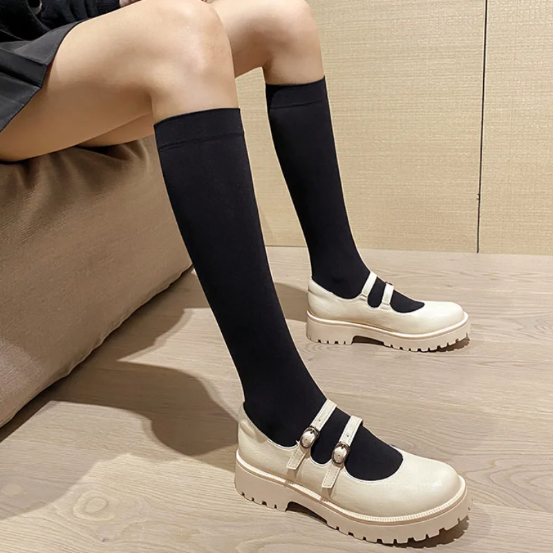 HKXN Japanese Leather Shoes Spring British College Style Versatile Retro Matching Skirt Student JK Uniform Shoes Mary Jane Shoes
HKXN Japanese Leather Shoes Spring British College Style Versatile Retro Matching Skirt Student JK Uniform Shoes Mary Jane Shoes