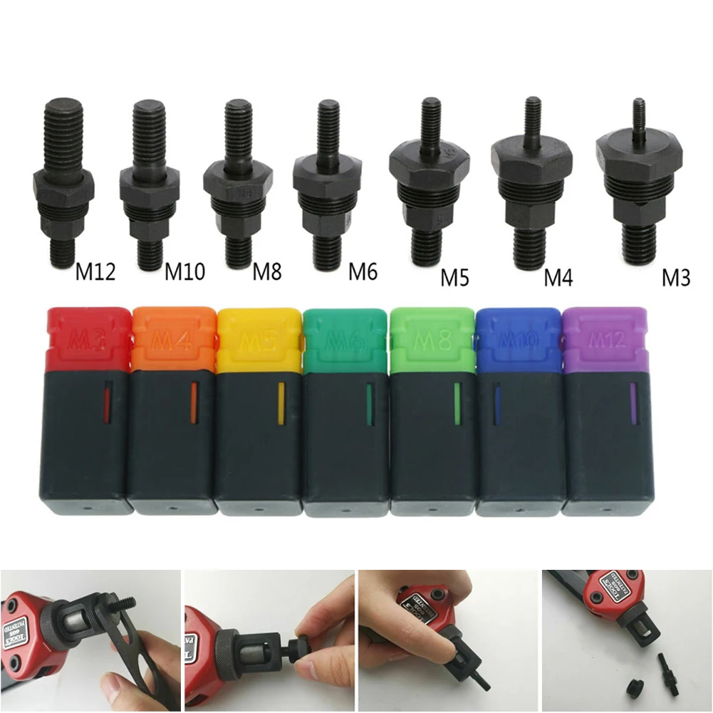 M3-M12 Riveter Gun Replacement Riveter Tool Part Threaded Mandrel For Hand Rivet Nut Gun Metric
M3-M12 Riveter Gun Replacement Riveter Tool Part Threaded Mandrel For Hand Rivet Nut Gun Metric