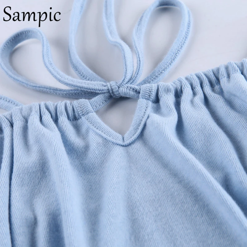 Sampic summer casual sexy fashion club party backless 2 piece set women sleeveless strap crop tops and mini skirt femme 2020
Sampic summer casual sexy fashion club party backless 2 piece set women sleeveless strap crop tops and mini skirt femme 2020