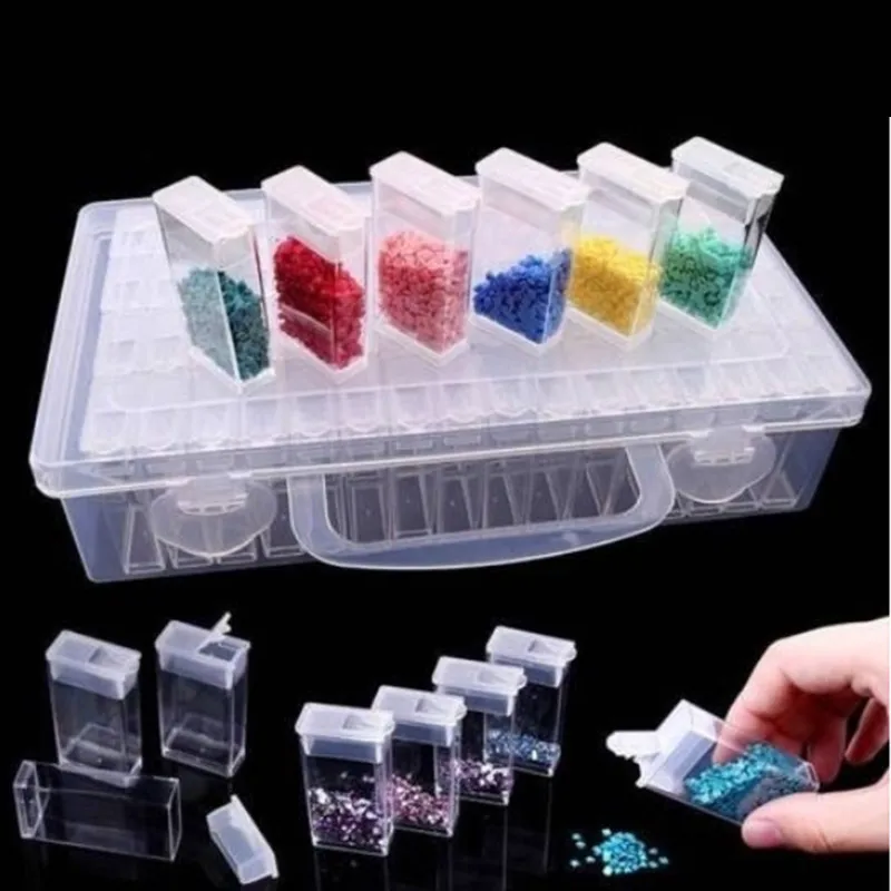 64 Grid Transparent Plastic Storage Box Jewelry Organizer Case Nail Art Rhinestone Diamond Bead Storage Box
64 Grid Transparent Plastic Storage Box Jewelry Organizer Case Nail Art Rhinestone Diamond Bead Storage Box