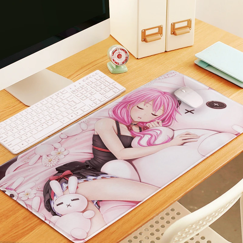 Игровой коврик для мыши Yuzuriha Inori с аниме виновной короной Эргономичный резиновый