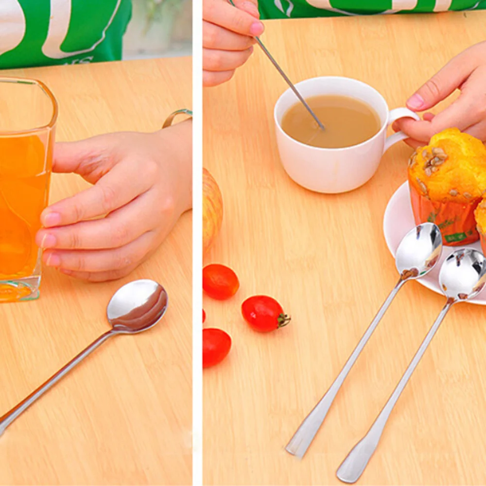 8pcs Long Handle Iced Tea Spoon Coffee Ice Cream Scoop Stainless Steel Cocktail Stirring Spoons
8pcs Long Handle Iced Tea Spoon Coffee Ice Cream Scoop Stainless Steel Cocktail Stirring Spoons