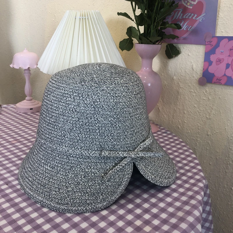 Luna&Dolphin French Style Women Summer Sun Hat Small Bow Small Eaves Beach Hepburn UV Cut Fold Fisherman Cap Temperament Flat
Luna&Dolphin French Style Women Summer Sun Hat Small Bow Small Eaves Beach Hepburn UV Cut Fold Fisherman Cap Temperament Flat