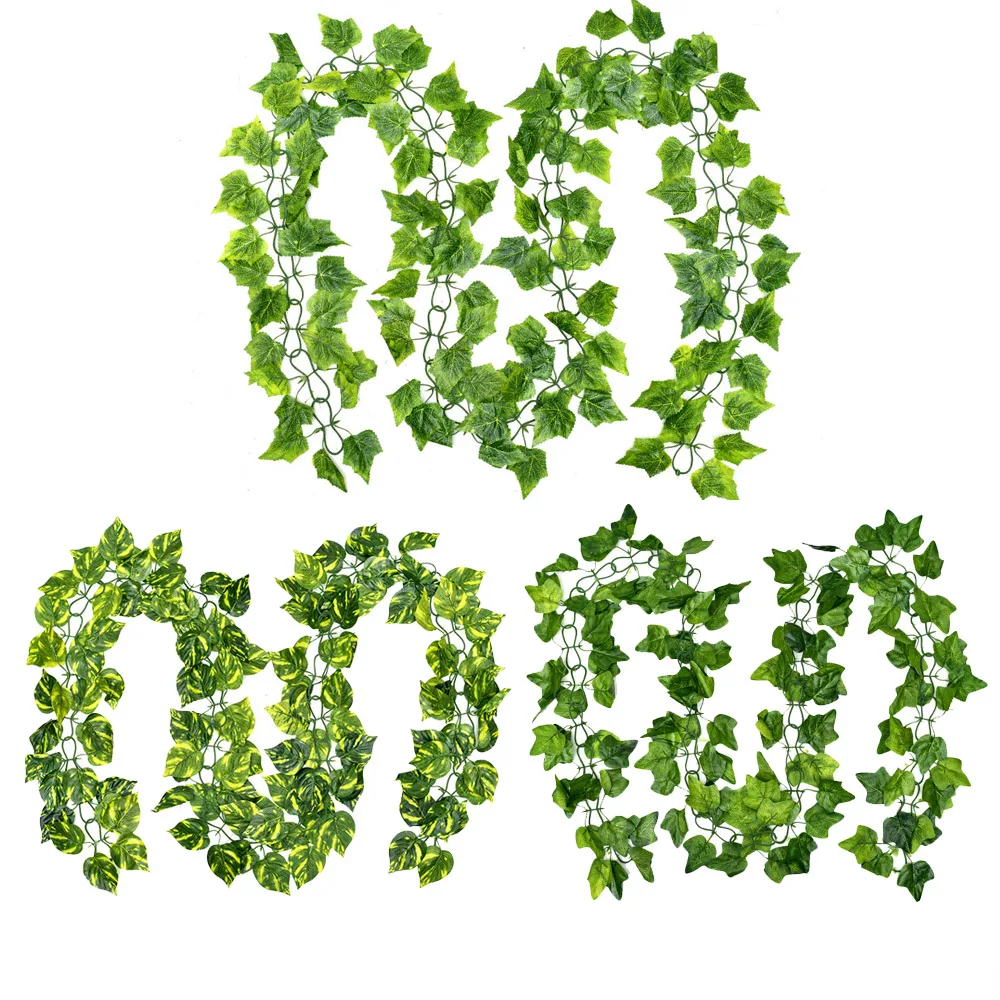 3 Piece 136 Pcs Leaf Vine Hanging Leaves Garland Rattan Wall Decoration Artificial Plants Party Creeper Begonia Scindapsus
3 Piece 136 Pcs Leaf Vine Hanging Leaves Garland Rattan Wall Decoration Artificial Plants Party Creeper Begonia Scindapsus