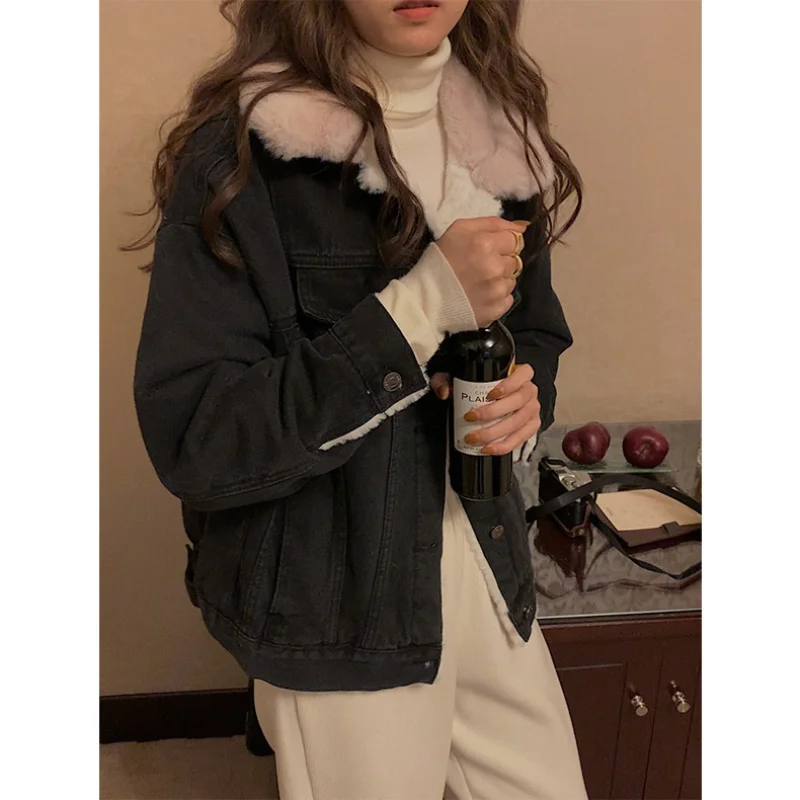 Thickened Retro Denim Jacket Women 2021 Ladies Jacket Winter New Loose Korean Classic Jacket Jacket Coat Women's Clothing
Thickened Retro Denim Jacket Women 2021 Ladies Jacket Winter New Loose Korean Classic Jacket Jacket Coat Women's Clothing
