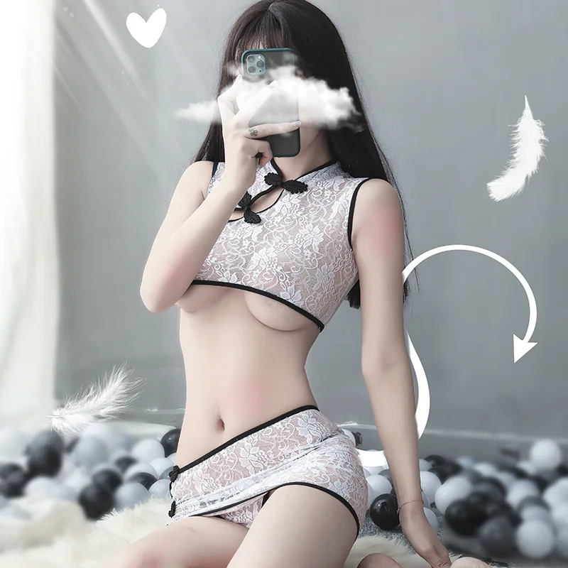 Net celebrity shoot retro sexy lingerie ladies sexy classical cheongsam stand collar sexy perspective temptation
Net celebrity shoot retro sexy lingerie ladies sexy classical cheongsam stand collar sexy perspective temptation