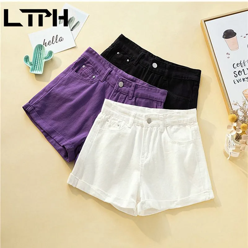 LTPH Korean High Waist Women's Denim shorts solid color all-match casual pocket cuffed short pants 2021 spring summer new
LTPH Korean High Waist Women's Denim shorts solid color all-match casual pocket cuffed short pants 2021 spring summer new