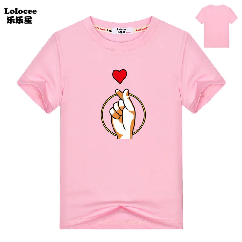 New Finger Heart T-shirt Girls I love You Tops Tees Kids Fashion Cute T Shirts Summer Short Sleeve Basic Tee
New Finger Heart T-shirt Girls I love You Tops Tees Kids Fashion Cute T Shirts Summer Short Sleeve Basic Tee