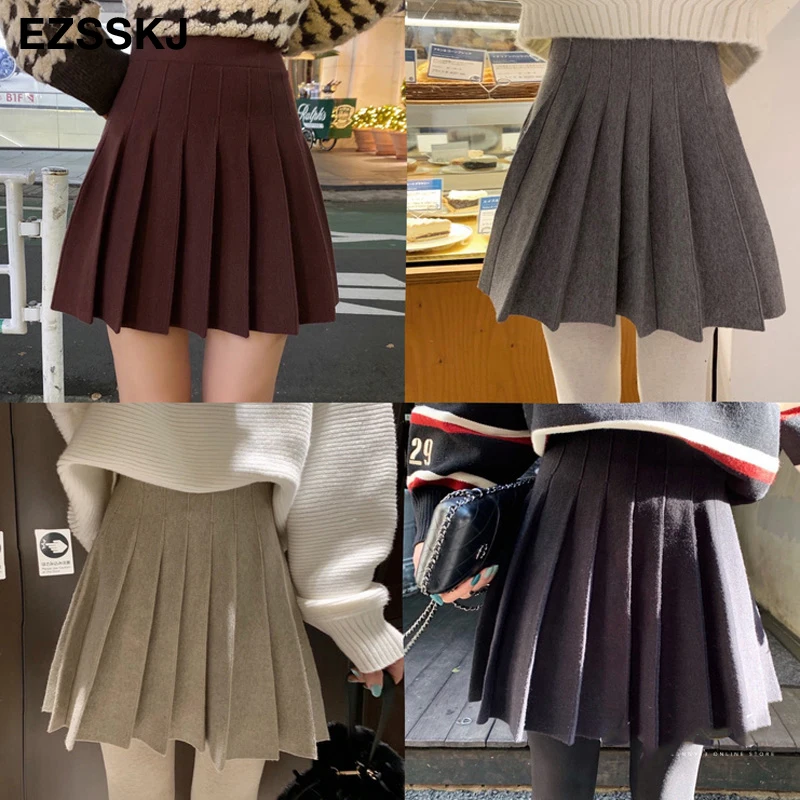 2021 Autumn winter a-line thick short SWEATER Skirt Women good quality cute pleated mini skirt female elegant knit skirt
2021 Autumn winter a-line thick short SWEATER Skirt Women good quality cute pleated mini skirt female elegant knit skirt