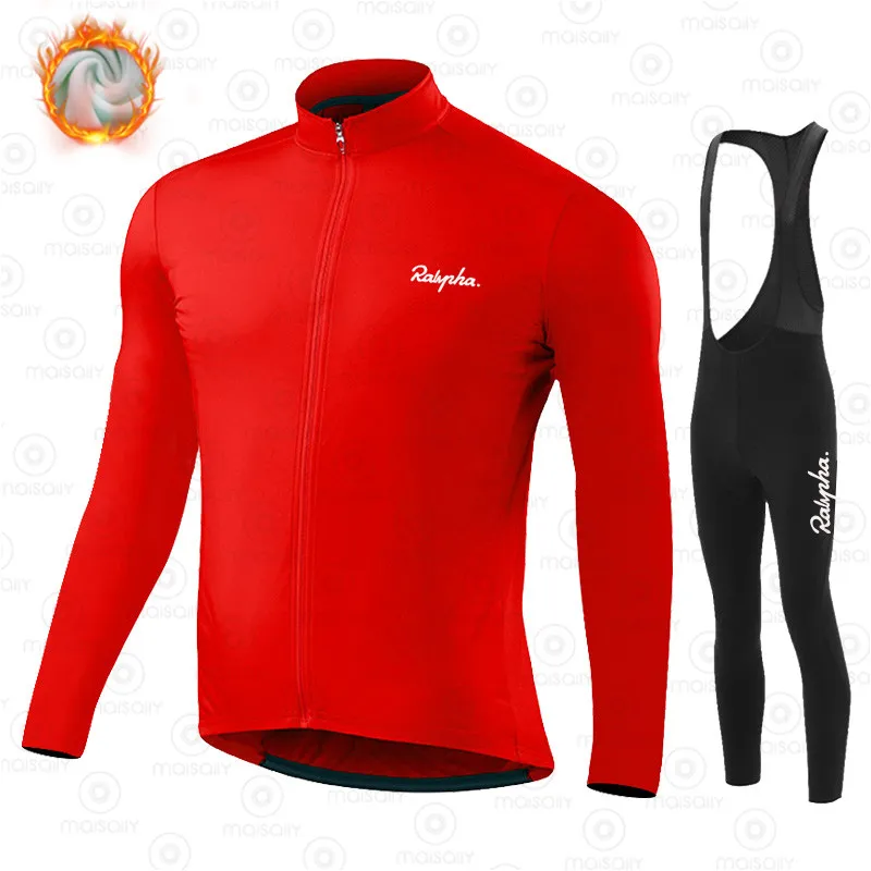2021 мужской зимний флисовый комплект Rapha для езды на велосипеде одежда | Спорт и