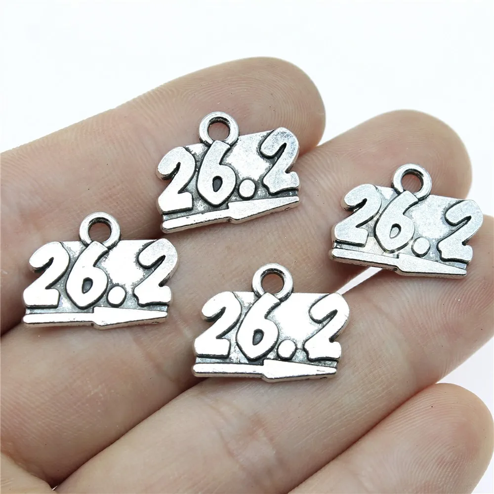 WYSIWYG 10pcs 26.2 Full Marathon Running Charms Pendant DIY Metal Jewelry Making Antique Silver Color 18x15mm
WYSIWYG 10pcs 26.2 Full Marathon Running Charms Pendant DIY Metal Jewelry Making Antique Silver Color 18x15mm