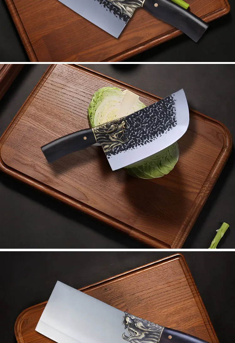 Kitchen Knife Stainless Steel Meat Chopping Cleaver Slicing Vegetables Chinese Chef Knife
Kitchen Knife Stainless Steel Meat Chopping Cleaver Slicing Vegetables Chinese Chef Knife