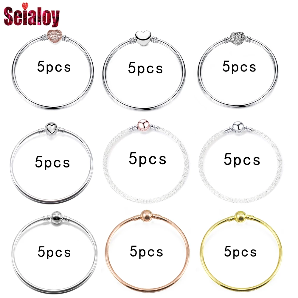Seialoy 5 шт. Высокое качество Сердце Циркон Шарм Браслеты Серебро Цвет базовый Браслет Fit "сделай сам", металлическим украшением и закругленным ...
Seialoy 5 шт. Высокое качество Сердце Циркон Шарм Браслеты Серебро Цвет базовый Браслет Fit "сделай сам", металлическим украшением и закругленным ...