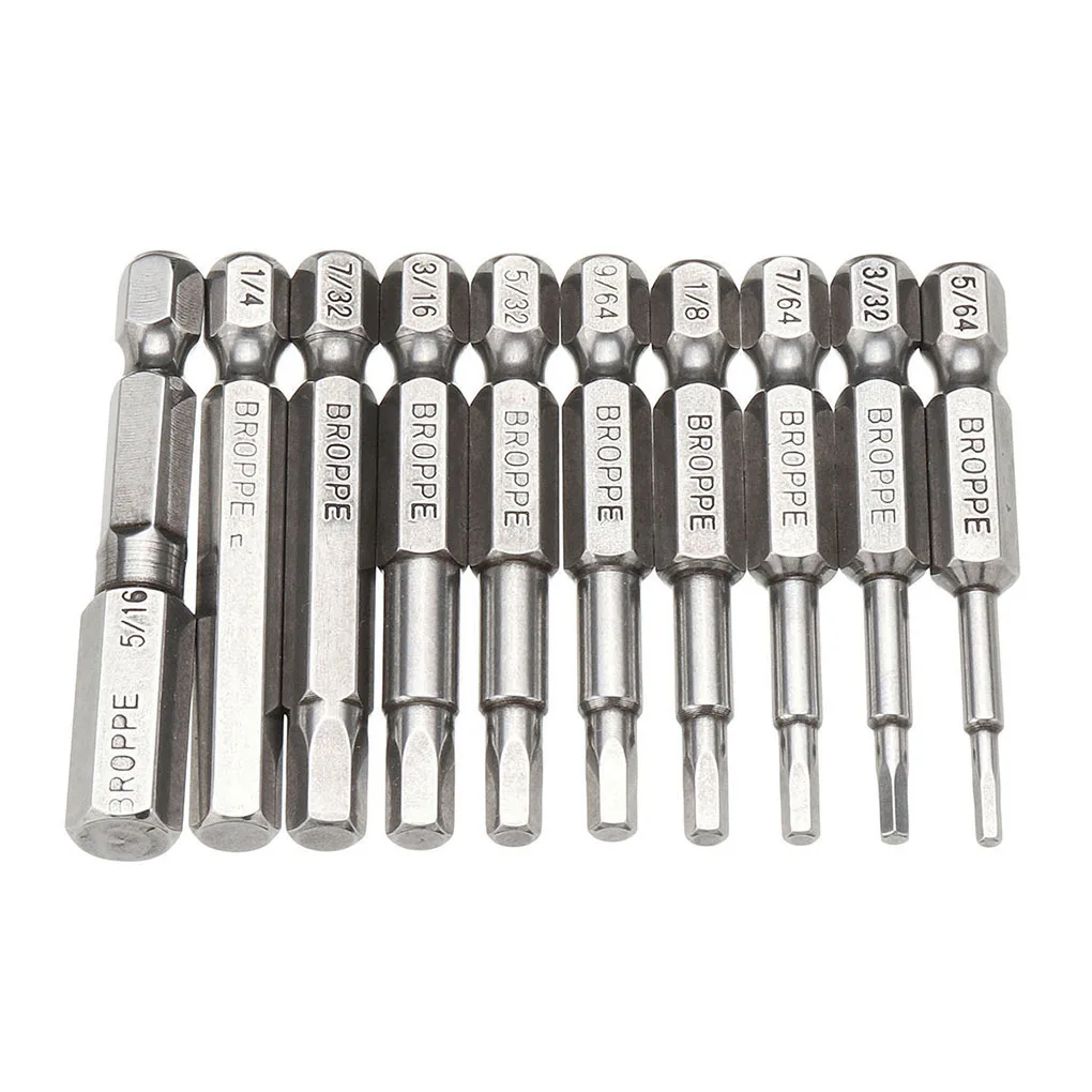 10PCS Titanium Drill Bit 50mm 1/4 Inch Hex Wrench Head Long Allen Bit Drill Quick Release Impact Driver Replacement Cone Drill
10PCS Titanium Drill Bit 50mm 1/4 Inch Hex Wrench Head Long Allen Bit Drill Quick Release Impact Driver Replacement Cone Drill