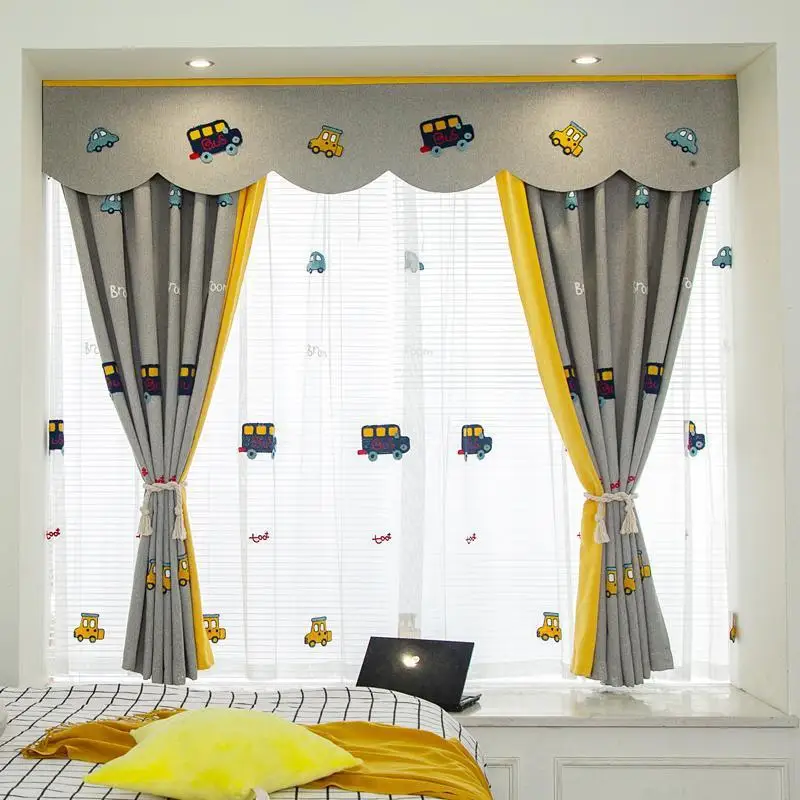Curtain for living dining room bedroom Cartoon car children's room curtains boy bedroom bay window tatami shading Included New
Curtain for living dining room bedroom Cartoon car children's room curtains boy bedroom bay window tatami shading Included New