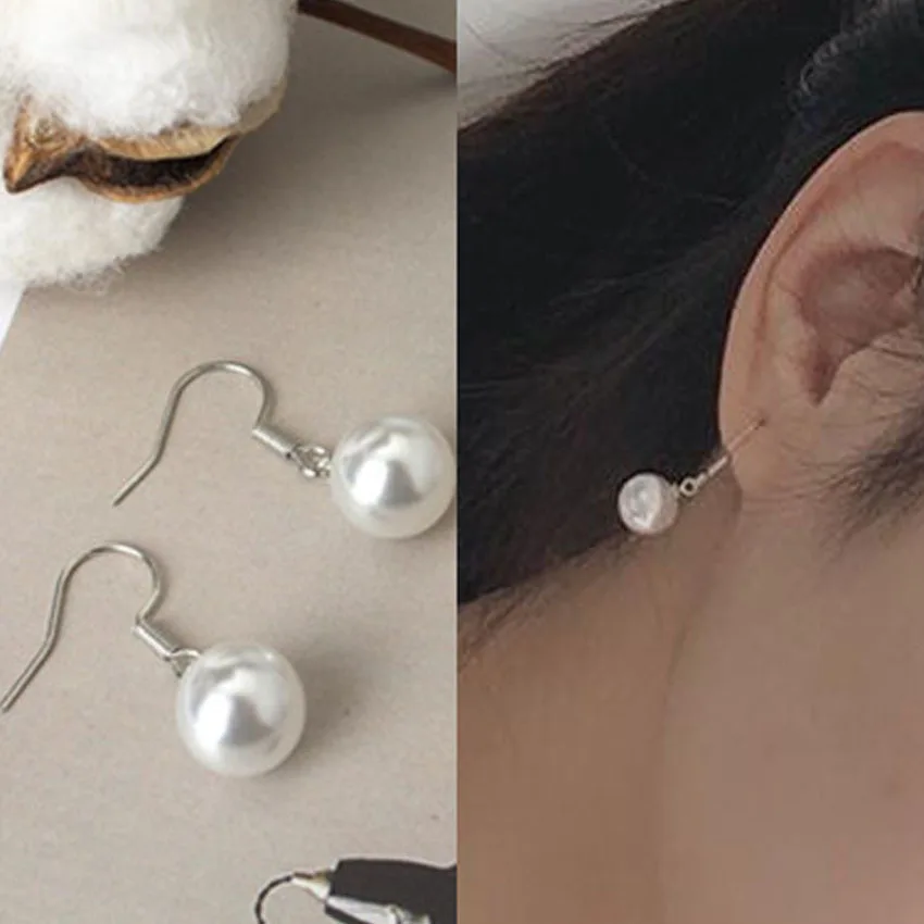 NEW Women Trendy Pearl Personality Pendant Dangle Earrings Simplicity Ladies Elegant Temperament Party Eardrop Jewelry Gift 10mm
NEW Women Trendy Pearl Personality Pendant Dangle Earrings Simplicity Ladies Elegant Temperament Party Eardrop Jewelry Gift 10mm