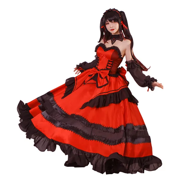 DATE A LIVE Tokisaki Kurumi cosplay Lolita Dress Lovely style Halloween Christmas Outfit free shipping 
DATE A LIVE Tokisaki Kurumi cosplay Lolita Dress Lovely style Halloween Christmas Outfit free shipping
