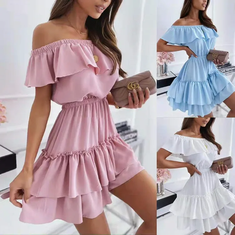 Summer new women's dress one-word collar fashion off-the-shoulder loose lotus leaf side dress dresses for women party
Summer new women's dress one-word collar fashion off-the-shoulder loose lotus leaf side dress dresses for women party