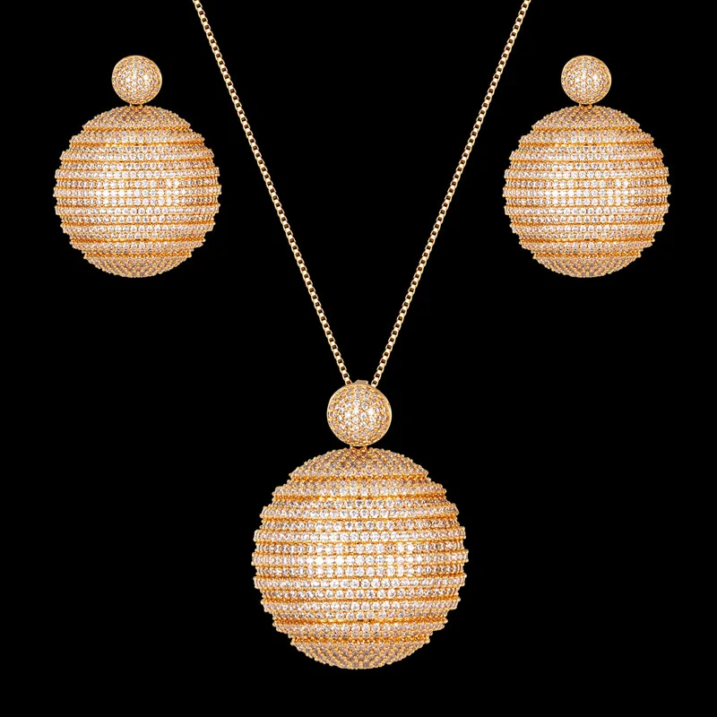 Zlxgirl jewelry high quality AAA cubic zircon Gold Chain pendant with earring jewelry sets best women's wedding necklace bijoux
Zlxgirl jewelry high quality AAA cubic zircon Gold Chain pendant with earring jewelry sets best women's wedding necklace bijoux
