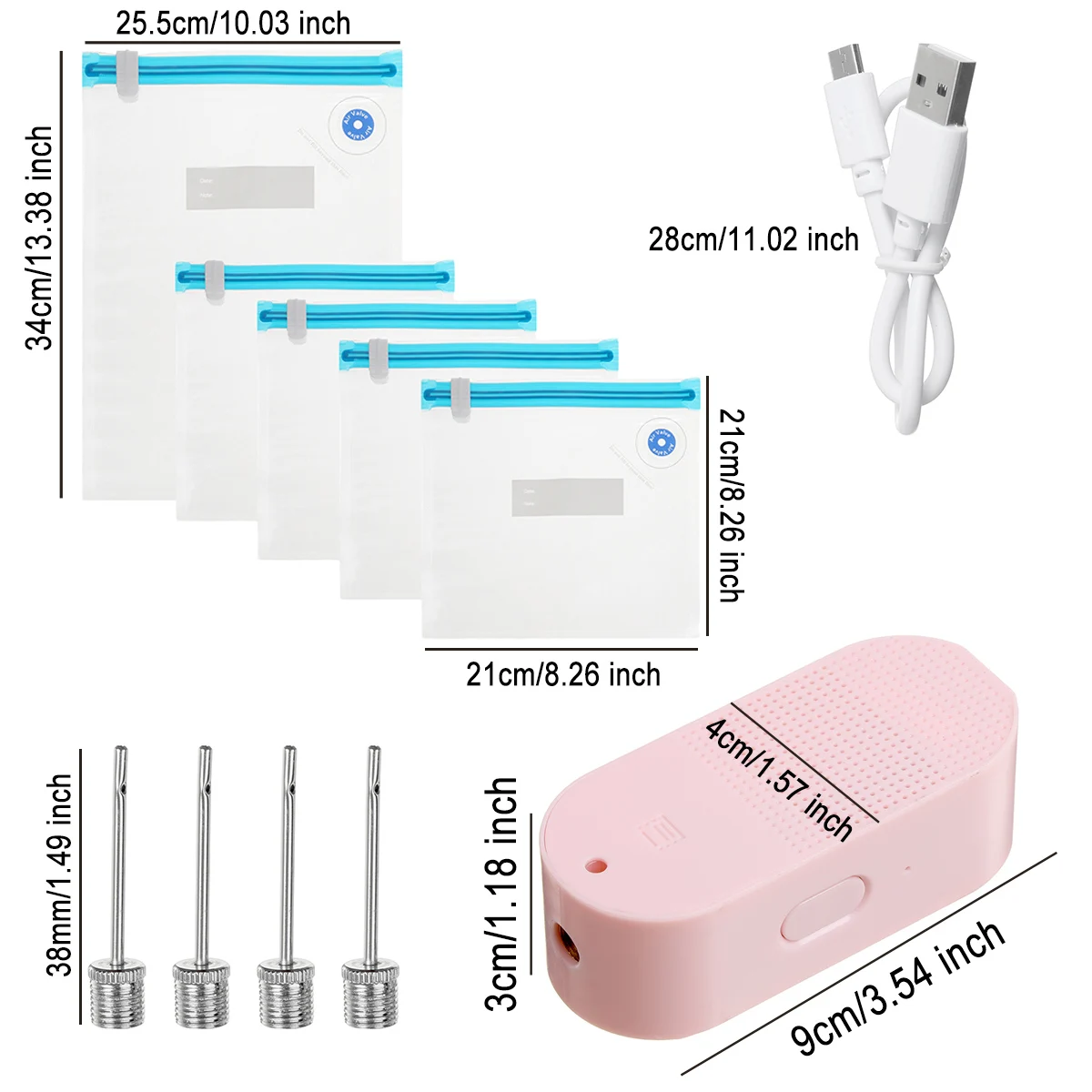2 in 1 Mini Automatic Inflator and Compression Vacuum Pump Snack Fresh Food Rod Strip Kitchen Tool Vacuum Sealer Machine 
2 in 1 Mini Automatic Inflator and Compression Vacuum Pump Snack Fresh Food Rod Strip Kitchen Tool Vacuum Sealer Machine