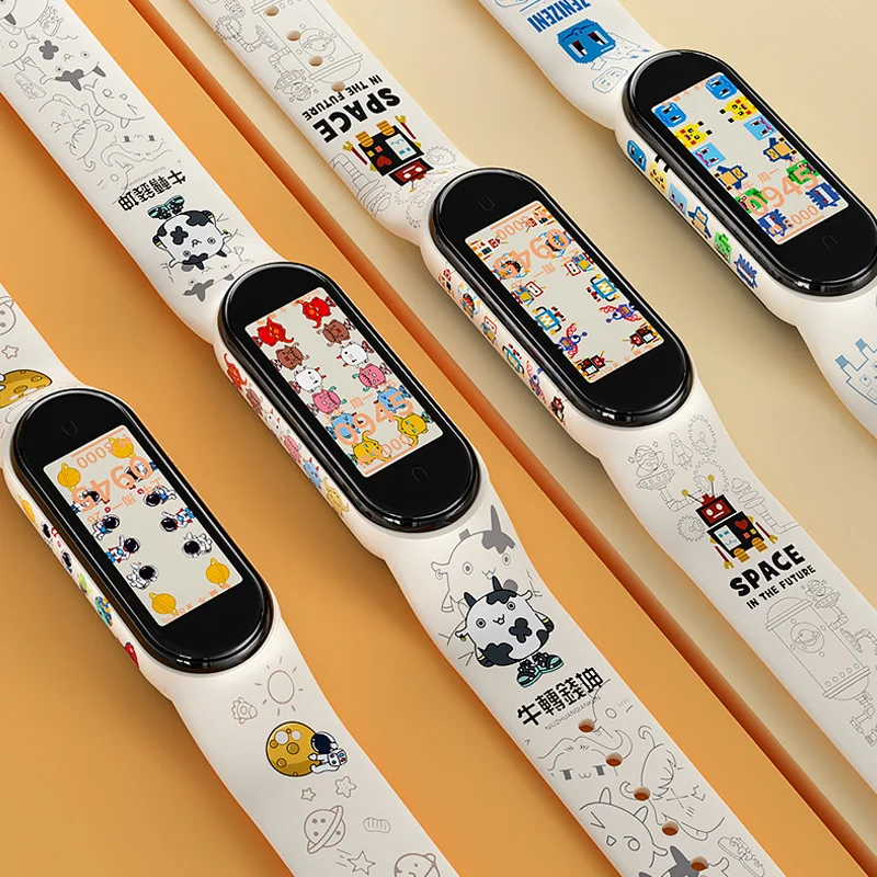cartoon strap of Mi Band 6 5 Strap Fashion Soft Silicone strap band mi band 4 3 wrist strap for Amazfit Band 5 Replacement strap 
cartoon strap of Mi Band 6 5 Strap Fashion Soft Silicone strap band mi band 4 3 wrist strap for Amazfit Band 5 Replacement strap