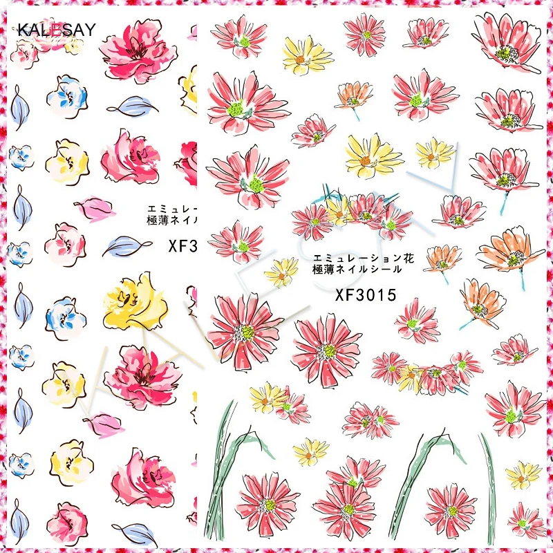 3D Nail Art Stickers Decoration Decals Design Colorful Flower Fashion Manicure Art Designer Beautiful Nail Sticker Decor
3D Nail Art Stickers Decoration Decals Design Colorful Flower Fashion Manicure Art Designer Beautiful Nail Sticker Decor