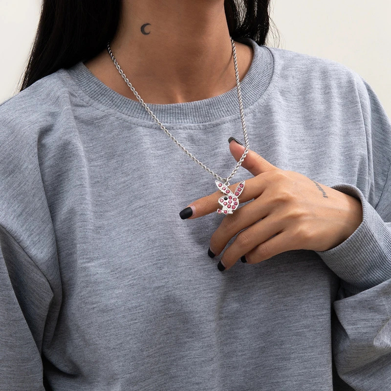 POTCET Unisex Stainless Steel Rabbit Head Steel Necklace Clavicle Chain Geometric Fashion Hip Hop Party Jewelry
POTCET Unisex Stainless Steel Rabbit Head Steel Necklace Clavicle Chain Geometric Fashion Hip Hop Party Jewelry