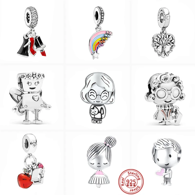 925 Silver Boy Girl Lipstick Colorful Rainbow Red Apple Pendant Beads Fit Original Pandora Charms Bracelet Women Fashion Jewelry
925 Silver Boy Girl Lipstick Colorful Rainbow Red Apple Pendant Beads Fit Original Pandora Charms Bracelet Women Fashion Jewelry
