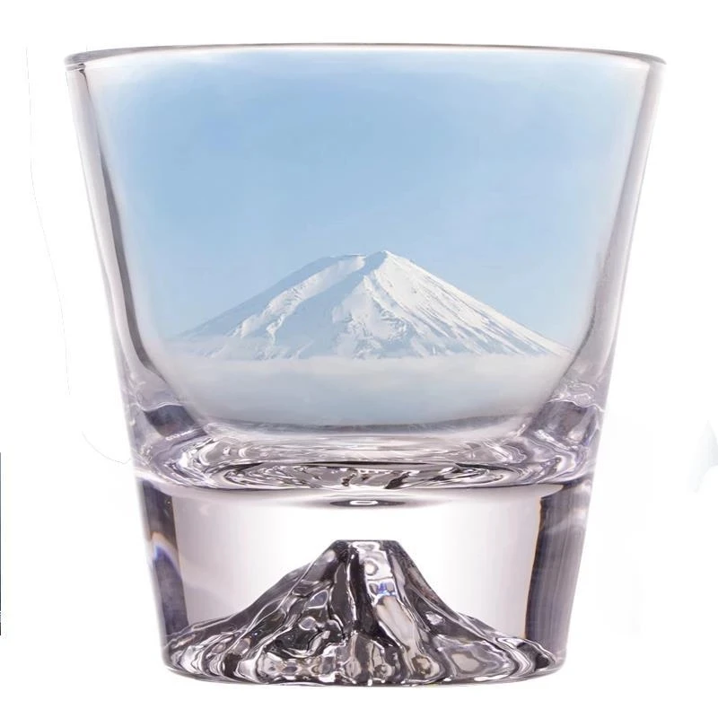 

Creative Iceberg Design Whiskey Glass Bottom Raised Ice Mountain Rock Whisky Tumbler Gift Package Liquor Shot Glasses Wine Cup