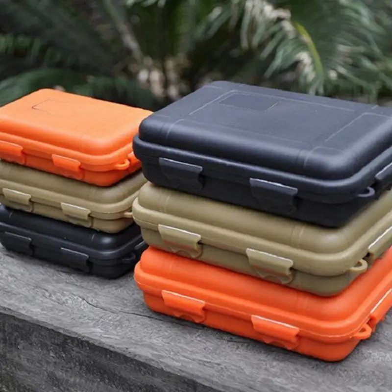 

Shockproof Waterproof Sealed Container Case Outdoor Carry Storage Box Case Travel Kit Airtight Survival Storage Case