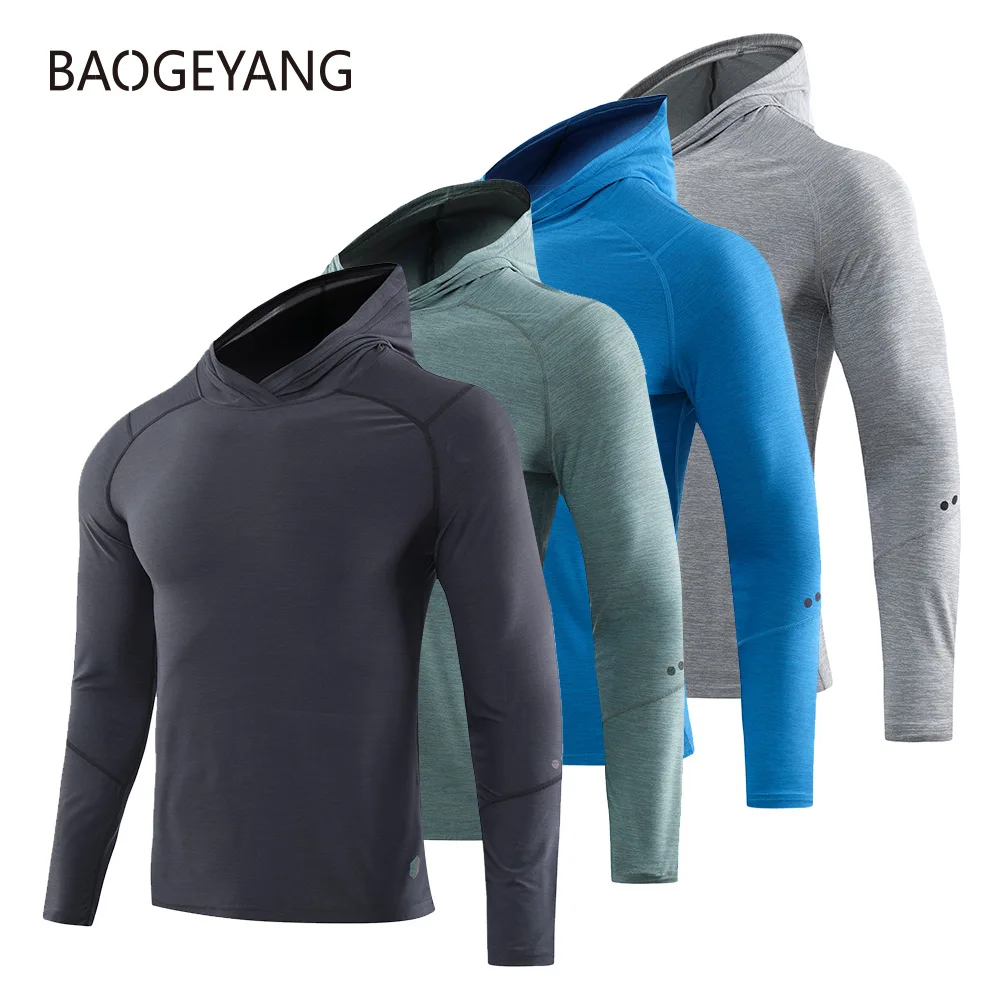 Men's compression shirt, solid color, with hood, quick drying, for cycling, sports, pullover with hood Long sleeve T-shirt men
Men's compression shirt, solid color, with hood, quick drying, for cycling, sports, pullover with hood Long sleeve T-shirt men