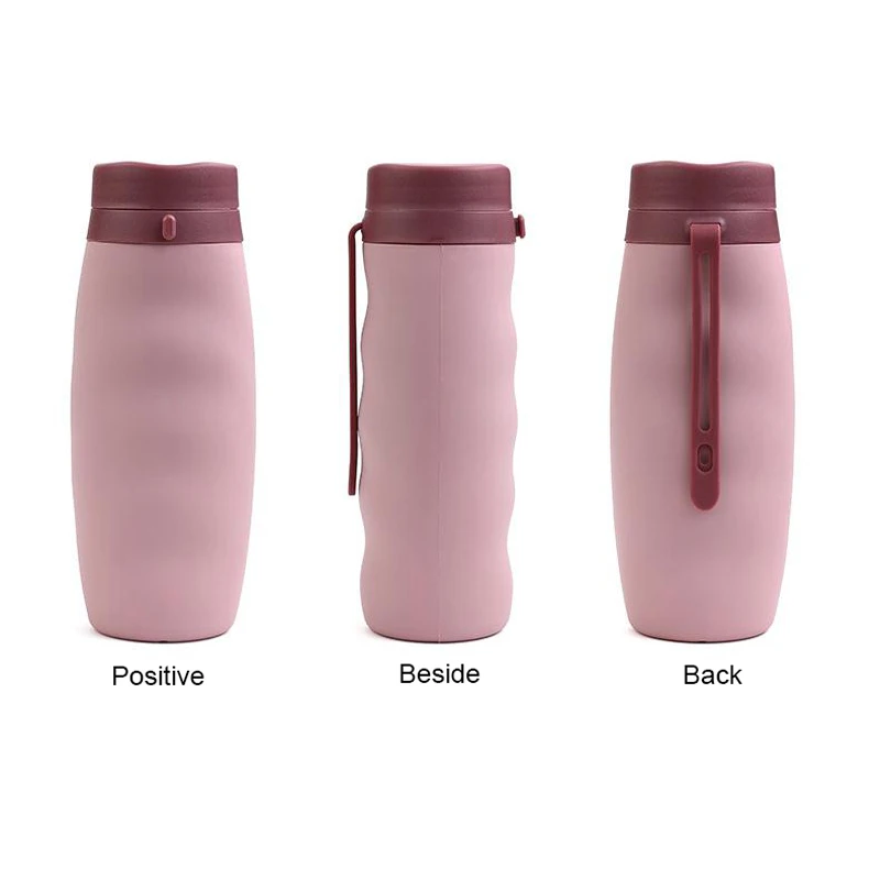 Creative Folding Water Bottle Leakproof Portable Outdoor Travel Hiking Office Camping Sport Kettle Capacity 600ML | Дом и сад