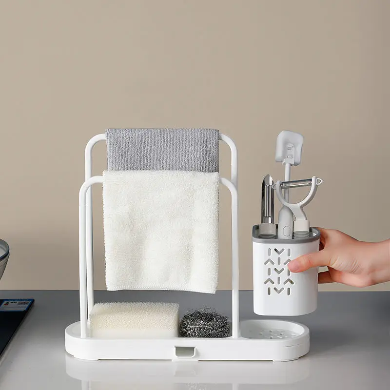 Portable Stainless Steel Drain Rack Sink Sponge Towel Cleaning Ball Storage Holders Floor Type Shelf Kitchen Accessories
Portable Stainless Steel Drain Rack Sink Sponge Towel Cleaning Ball Storage Holders Floor Type Shelf Kitchen Accessories