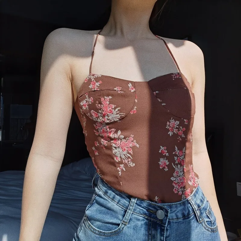 TVVOVVIN Summer New Backless Tie Waist Short Sexy Camisole European Fashion Printed Bandage Skinny Women Crop Top PDY5
TVVOVVIN Summer New Backless Tie Waist Short Sexy Camisole European Fashion Printed Bandage Skinny Women Crop Top PDY5