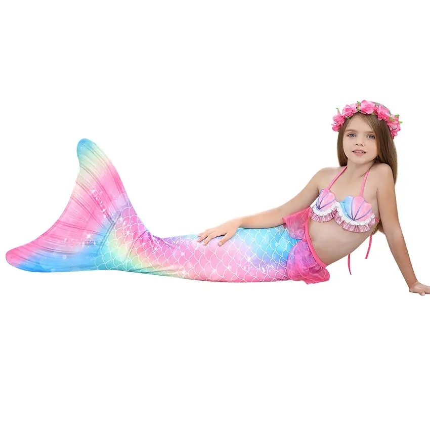 Beautiful Mermaid Tail Child Swimsuit for Girls Mermaid Costume Beach Bikini Dress Mermaid Princess Pool Party Costume Birthday 
Beautiful Mermaid Tail Child Swimsuit for Girls Mermaid Costume Beach Bikini Dress Mermaid Princess Pool Party Costume Birthday