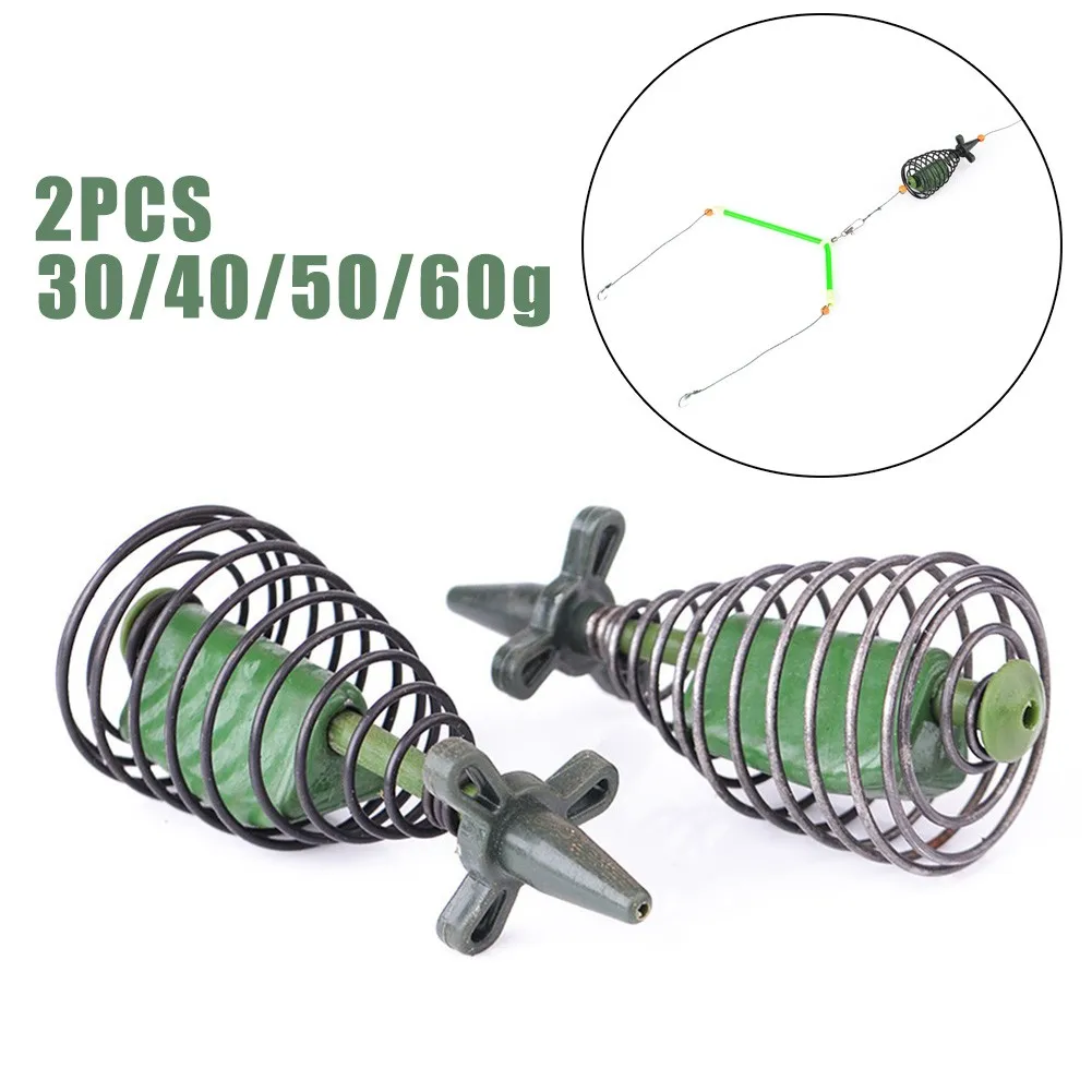 2pcs Spring Sinker Carp Fishing Feeder 30 40 50 60g Fish Bream Tackle Bait Cage Inline 6 Wire Method Swim Feeder Pesca Iscas
2pcs Spring Sinker Carp Fishing Feeder 30 40 50 60g Fish Bream Tackle Bait Cage Inline 6 Wire Method Swim Feeder Pesca Iscas