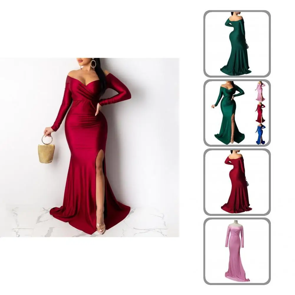 Evening Dress Fine Stitch Comfortable Colorfast Floor Length Stretchy Pullover Dresses Women Bodycon Dress for Festival
Evening Dress Fine Stitch Comfortable Colorfast Floor Length Stretchy Pullover Dresses Women Bodycon Dress for Festival