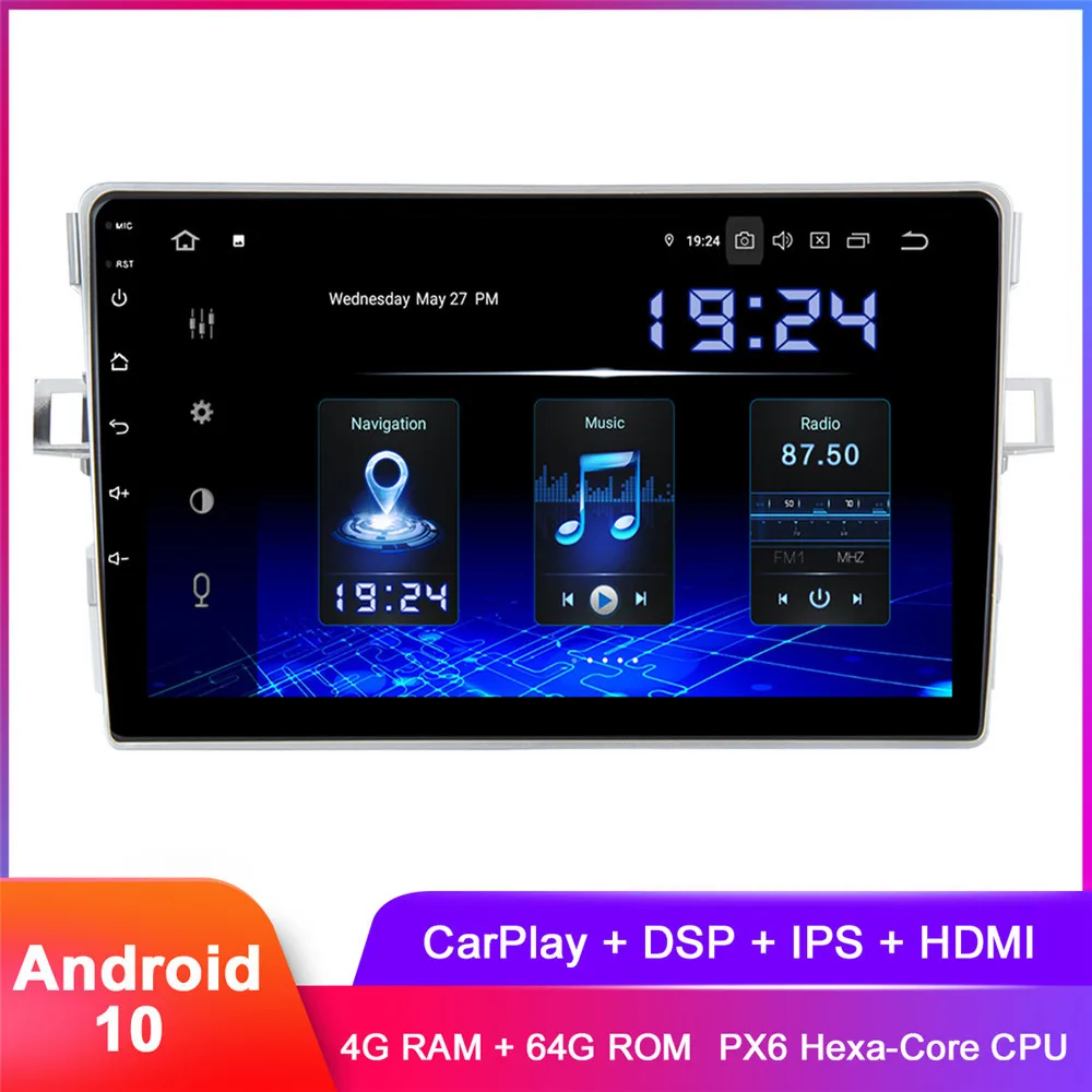 8 "IPS дисплей Android 10 автомобильный стерео GPS для Verso EZ 2012 + Carplay в тире Авто радио WiFi