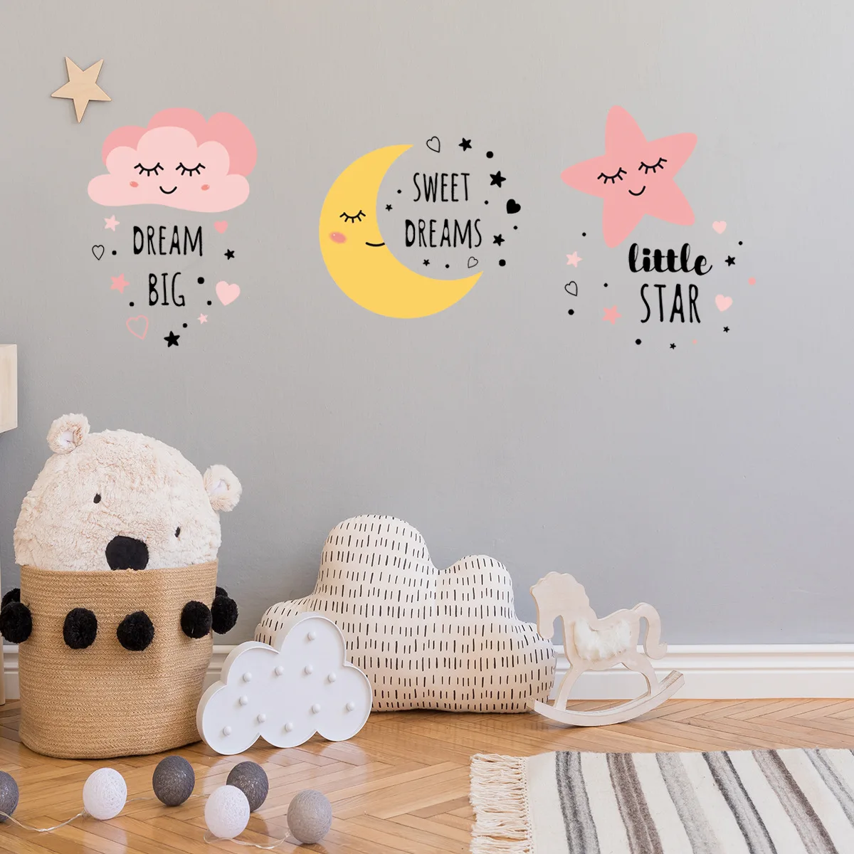 Wall sticker english Moon Stars Living Room Bedroom Kids Living Room Background Creative Decorative Decal
Wall sticker english Moon Stars Living Room Bedroom Kids Living Room Background Creative Decorative Decal