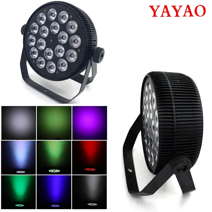 YaYao 18X12W LED Par Stage Light 4/8 DMX Channels High-Quality for Family Party Lights Sound Control KTV Disco DJ Lamp |