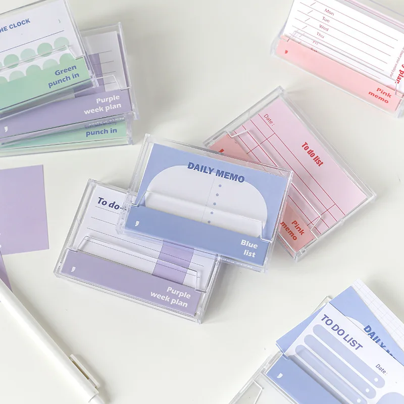 MOHAMM 45 Sheets Fresh Color Memo Pad with Cassette Box for To-do-list Daily Weekly Plan Taking Notes Scrapbooking Stationary
MOHAMM 45 Sheets Fresh Color Memo Pad with Cassette Box for To-do-list Daily Weekly Plan Taking Notes Scrapbooking Stationary