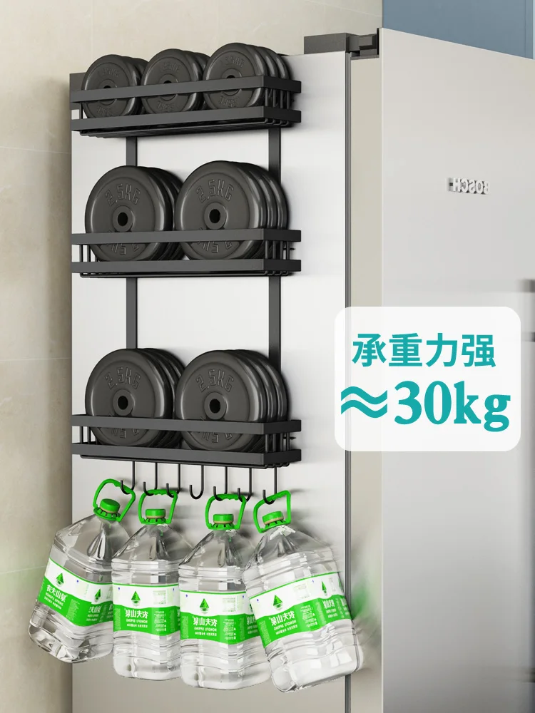 3 Tier Kitchen Refrigerator Storage Rack Fridge Seasoning Organizer Hang Shelf Including-7-Hooks
3 Tier Kitchen Refrigerator Storage Rack Fridge Seasoning Organizer Hang Shelf Including-7-Hooks