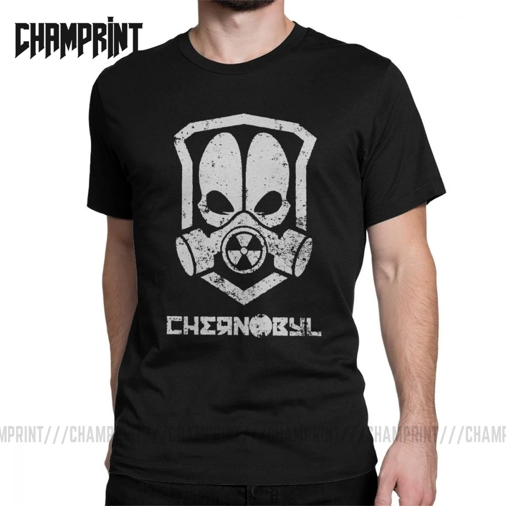 Мужская футболка на Чернобыле с коротким рукавом Cccp Amazing Tees 100% хлопок 4XL 5XL|Мужские
