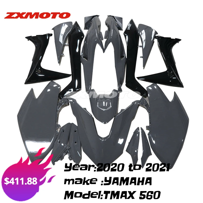 ZXMOTO Motorcycle Bodywork Full Fairing Kit For 2020 2021 YAMAHA TMax 560 DX Tech Max Dark Nardo Gray Concrete Power Grey
ZXMOTO Motorcycle Bodywork Full Fairing Kit For 2020 2021 YAMAHA TMax 560 DX Tech Max Dark Nardo Gray Concrete Power Grey