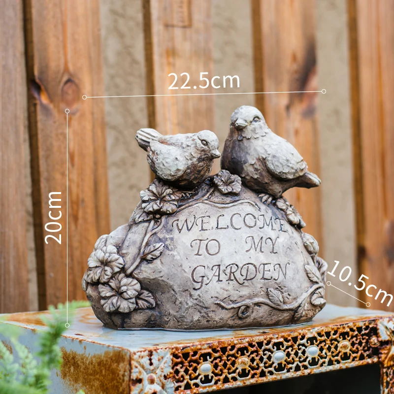 Vintage home decor Welcome door-to-door creative courtyard grocery decoration pieces cement bird stone carved garden decoration
Vintage home decor Welcome door-to-door creative courtyard grocery decoration pieces cement bird stone carved garden decoration