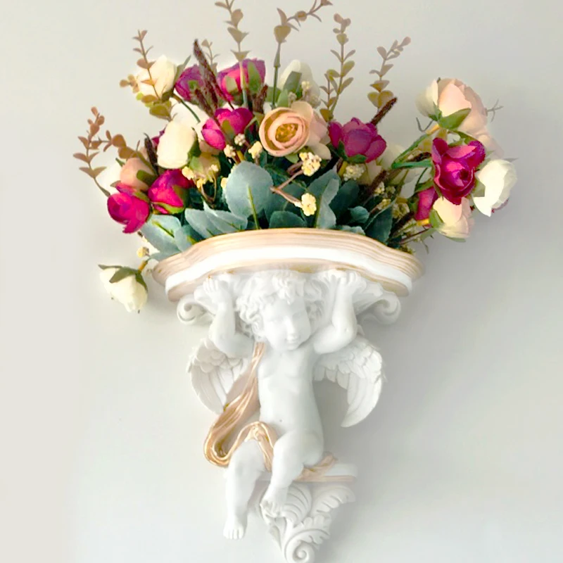 Wall Vase Decoration interior wall hanging piece European style living room creative light luxury wind hanging wall hanging pot
Wall Vase Decoration interior wall hanging piece European style living room creative light luxury wind hanging wall hanging pot