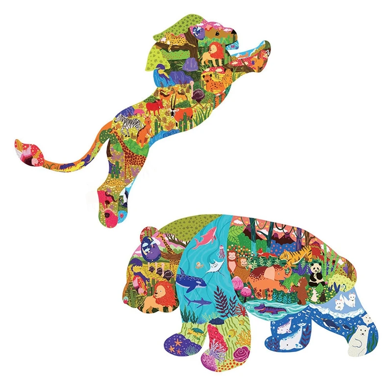 2 Set Kids Jigsaw Puzzles For Children Adults Puzzles For Animal Jigsaw Puzzles Unique Shape Home Decor(B & E)
2 Set Kids Jigsaw Puzzles For Children Adults Puzzles For Animal Jigsaw Puzzles Unique Shape Home Decor(B & E)