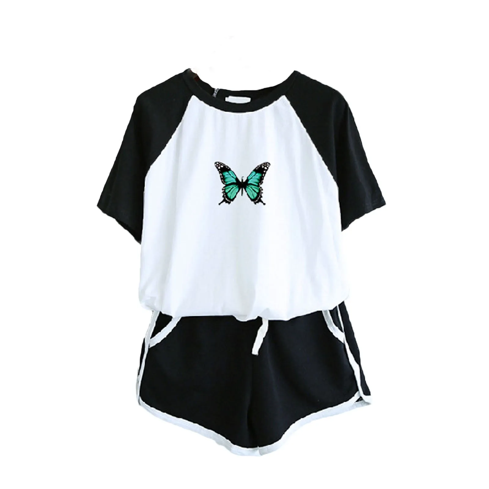 Women's Summer Shorts Suits Women Simple Animals Print Short Sleeve Pocket Shorts Home Sports Set Ensemble Femme 2 Pices
Women's Summer Shorts Suits Women Simple Animals Print Short Sleeve Pocket Shorts Home Sports Set Ensemble Femme 2 Pices
